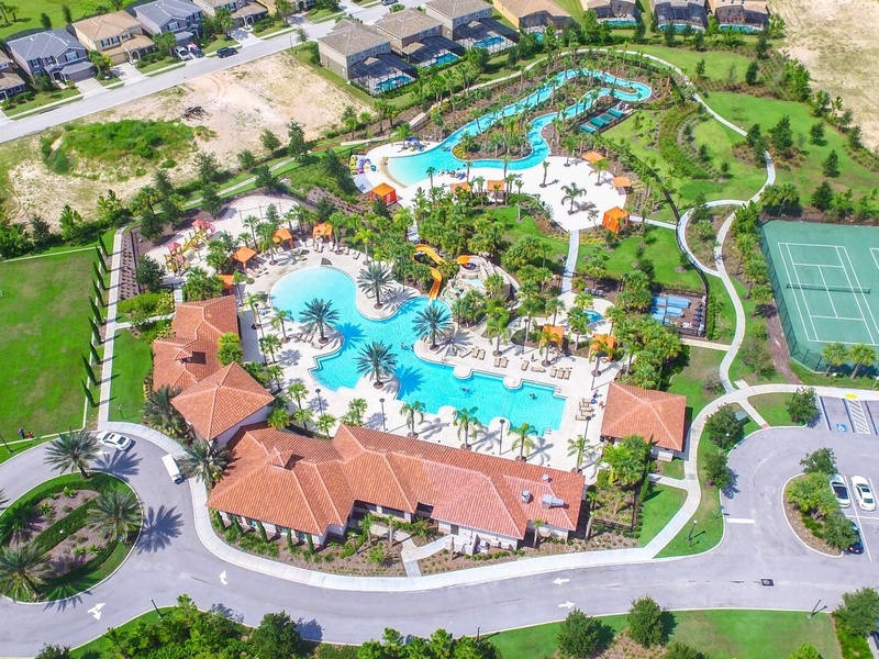 Solterra Resort features many amazing amenities including a resort-style pool with zero entry, lazy river, poolside cabanas with Bar & Grill, waterslide, kids play zone, basketball, tennis, and volleyball courts to name a few.