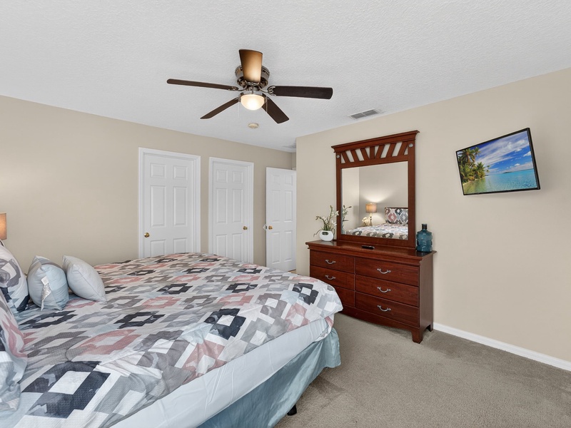 Each bedroom comes with its own TV for your convenience.