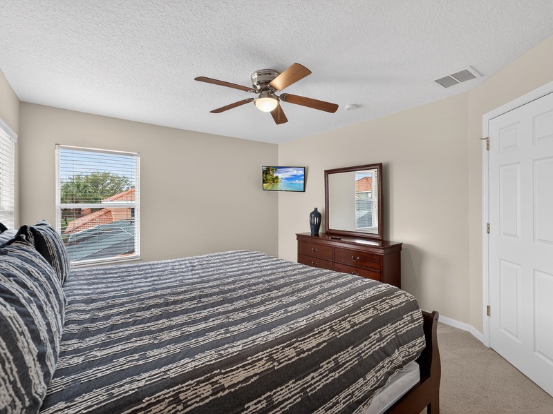 Each bedroom comes with its own TV for your convenience.