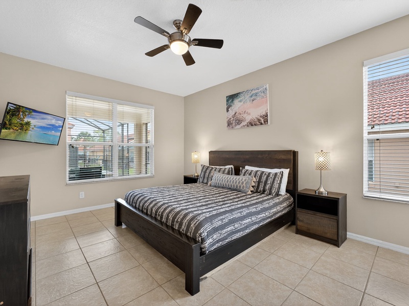 Each bedroom comes with its own TV for your convenience.
