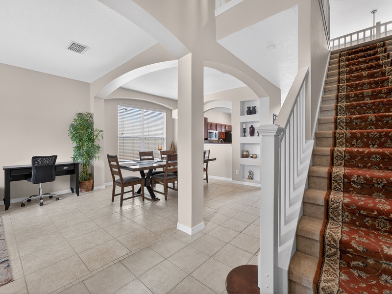 Need to work during your stay? A dedicated workspace is available for your convenience.
