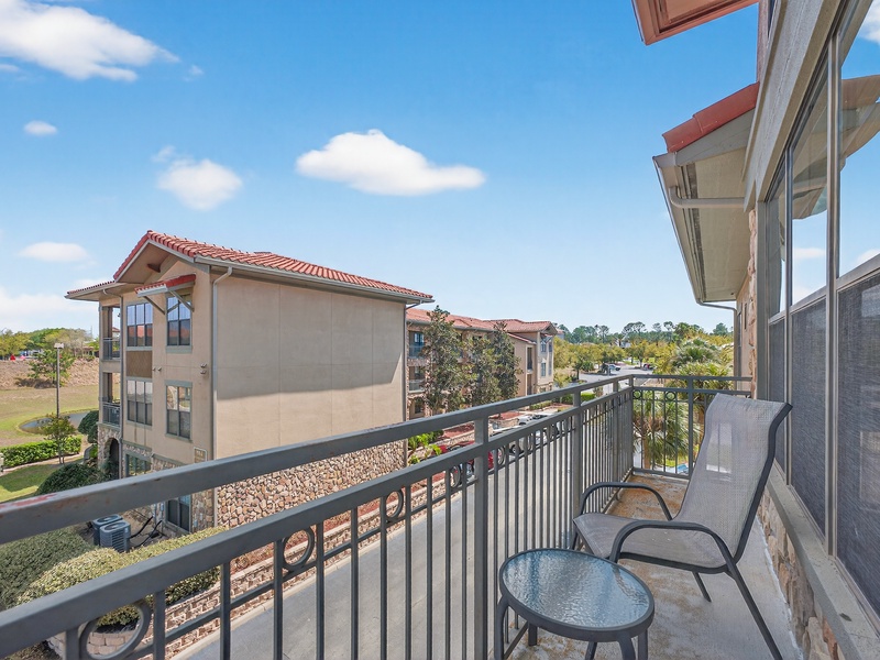 Enjoy beautiful views from your private balcony.