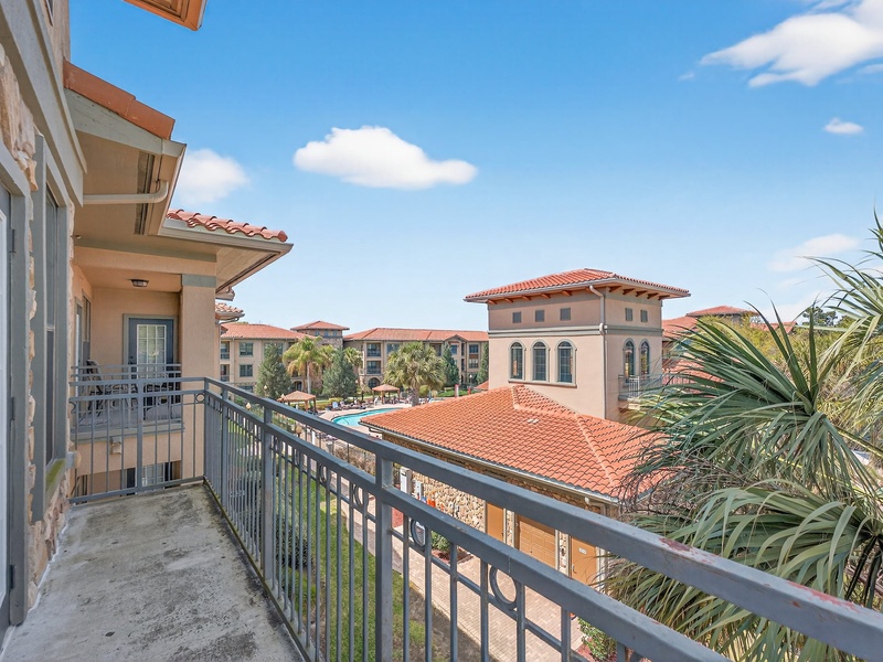 Enjoy beautiful views from your private balcony.