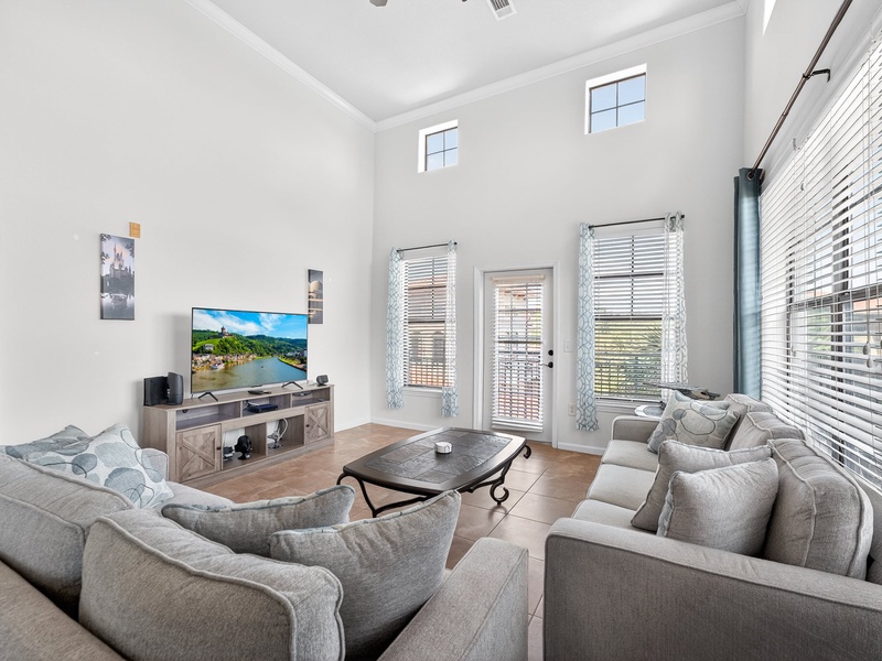 Enjoy movie nights in comfort with plush, cozy seating.