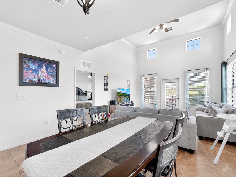 Condo filled with natural sunlight, creating a bright and airy atmosphere.