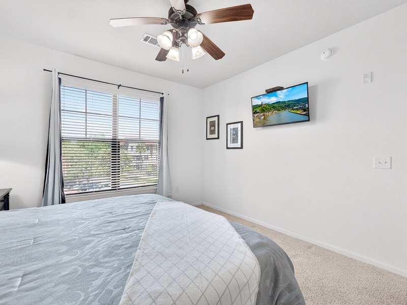 Each bedroom has its own TV for your convenience.