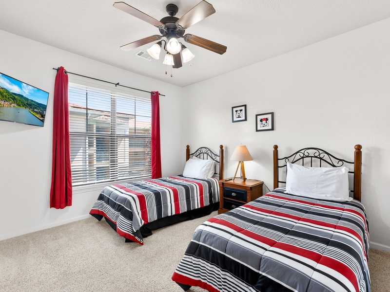 Each bedroom has its own TV for your convenience.