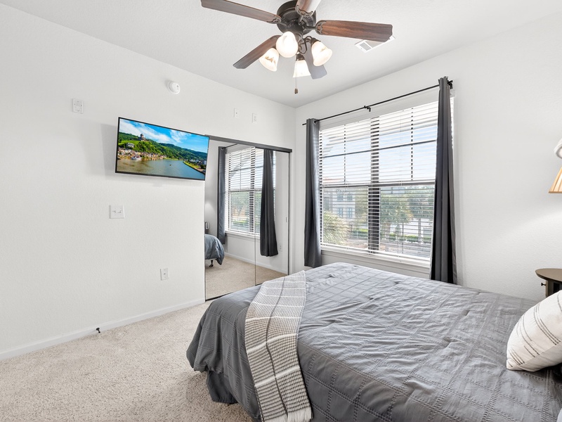Each bedroom has its own TV for your convenience.