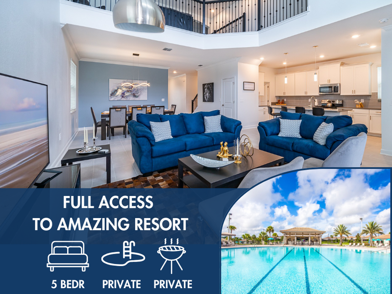 Spend your holidays in a comfortable 5 bedroom, 5 bathroom home.