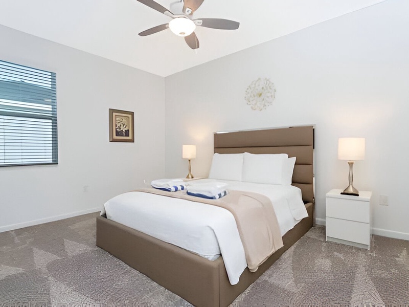 Rest in our High-quality beds, right after a long day in the parks.