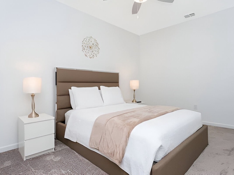 Rest in our High-quality beds, right after a long day in the parks.