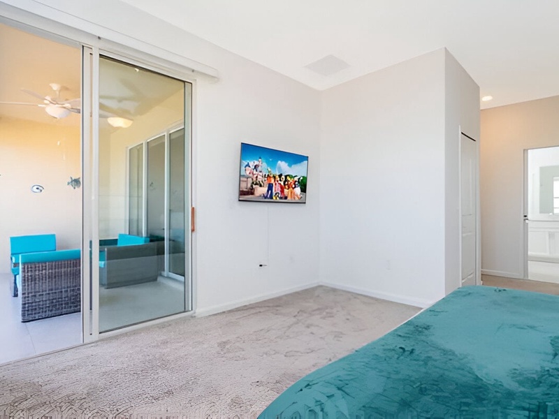 Flat-screen TV in all bedrooms for relaxing entertainment.