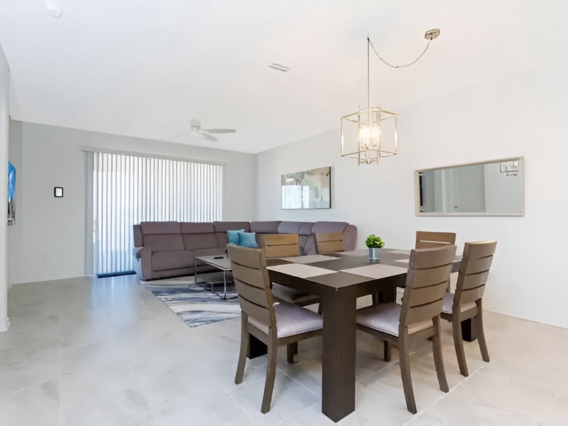 Bring everyone together in the house's open concept living area.