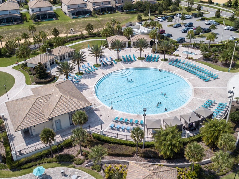 Resort-style living: Have access to the expansive pool area for all the fun.