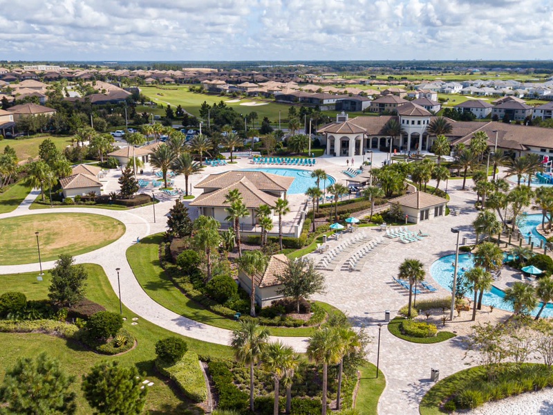 Resort-style living: Have access to the expansive pool area for all the fun.