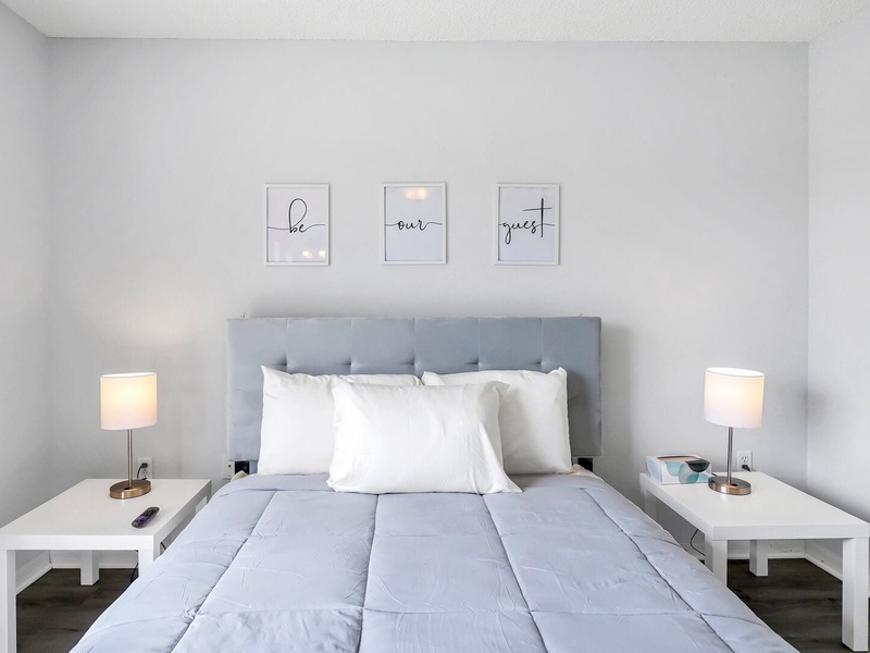 Rest in our High Quality beds, right after a long day in the parks!