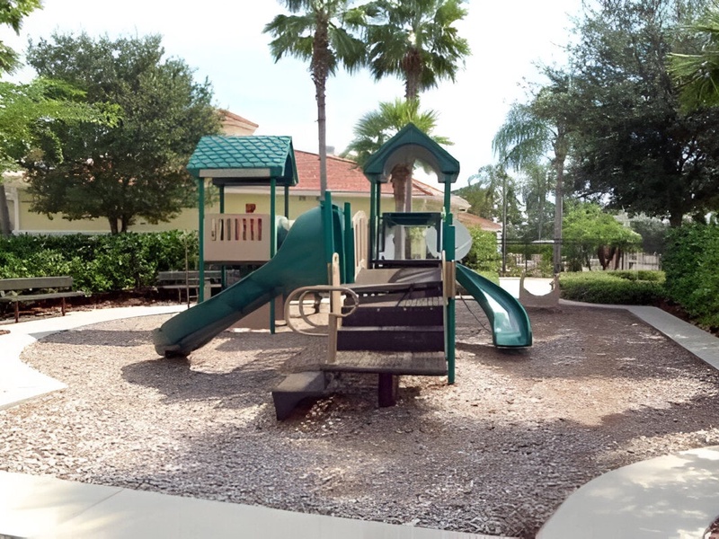 Let your children enjoy at the playground while you relax by the pool.