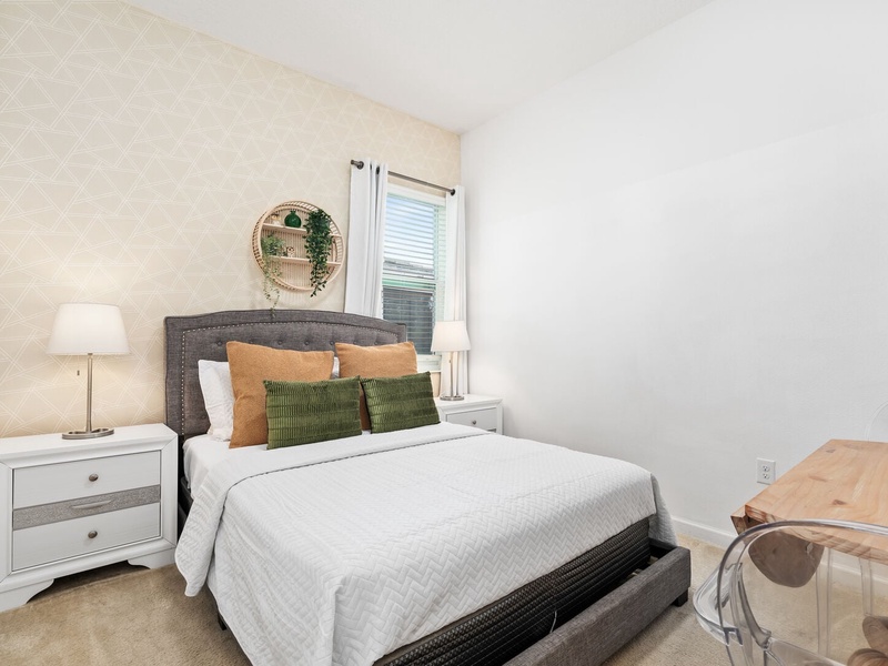 Relax in our high-quality beds after an exciting day at the parks.