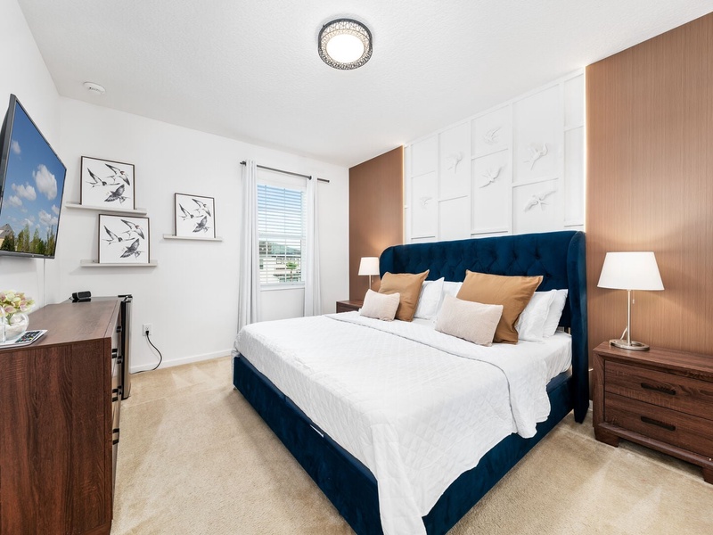 Relax in our high-quality beds after an exciting day at the parks.