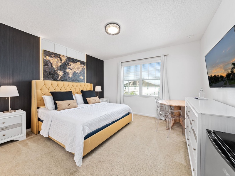 Relax in our high-quality beds after an exciting day at the parks.