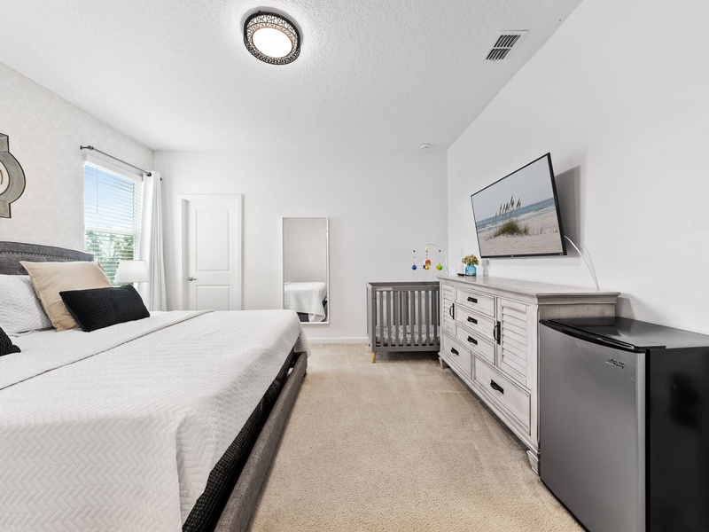 Relax in our high-quality beds after an exciting day at the parks.