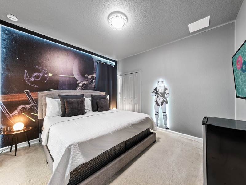 Relax in our high-quality beds after an exciting day at the parks.
