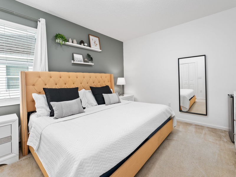 Relax in our high-quality beds after an exciting day at the parks.