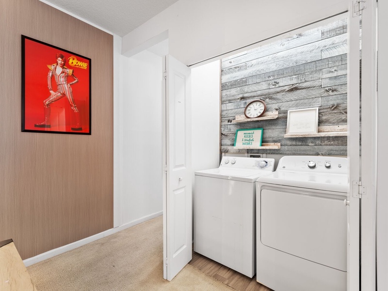 Need to do laundry? There are two laundry rooms on each floor, each equipped with a washer and dryer.