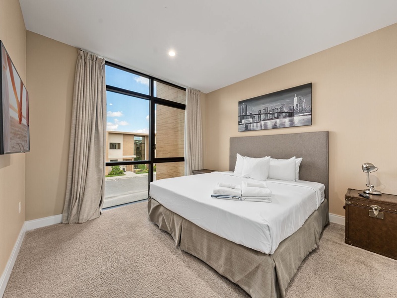 Enjoy a restful night's sleep in our comfortable beds after a day of adventure at the parks.