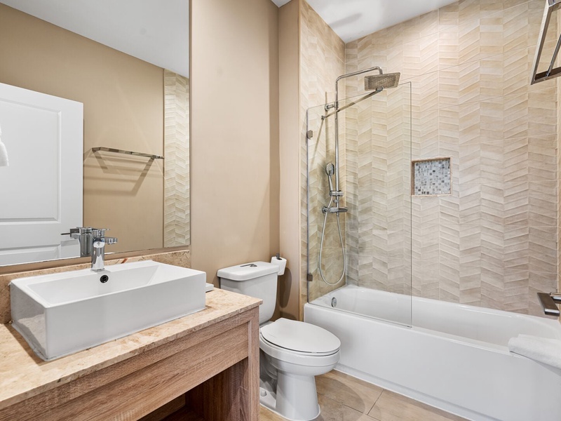 Beautiful, high-quality ensuite bathrooms.
