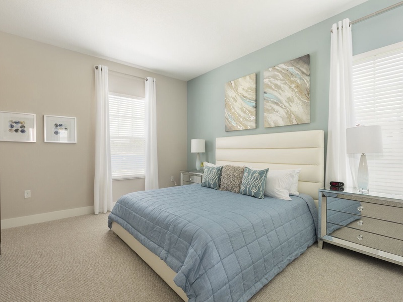 Rest in our High Quality beds, right after a long day in the parks!