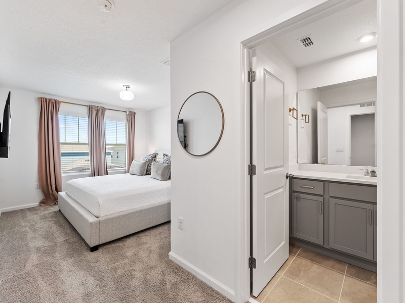 This room features its own private bathroom.