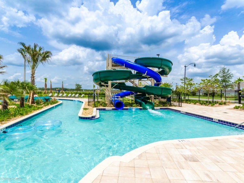 Enjoy Storey Lake Resort's many amenities such as the water slides!
