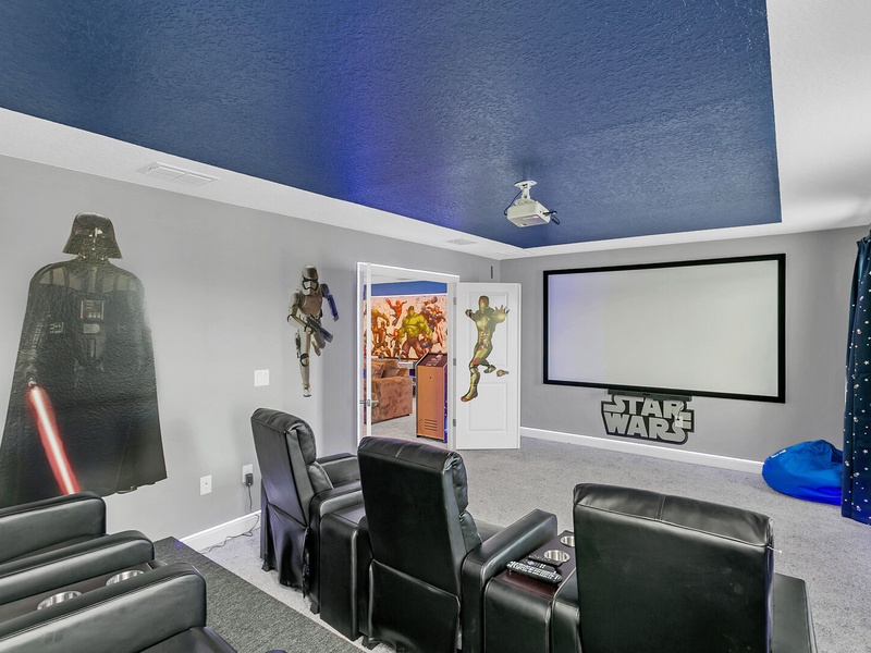 Fancy a movie? Enjoy it in our home theater!
