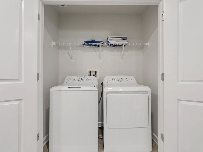 Need to do laundry? There is a washer and dryer at the unit.