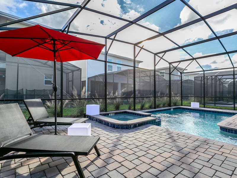 Taking the day off? Enjoy a sunny day in our private pool!
