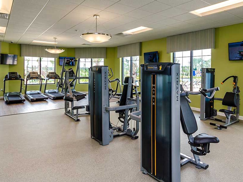 Need to stay active during the holidays? You can work out at the resort's fitness center.