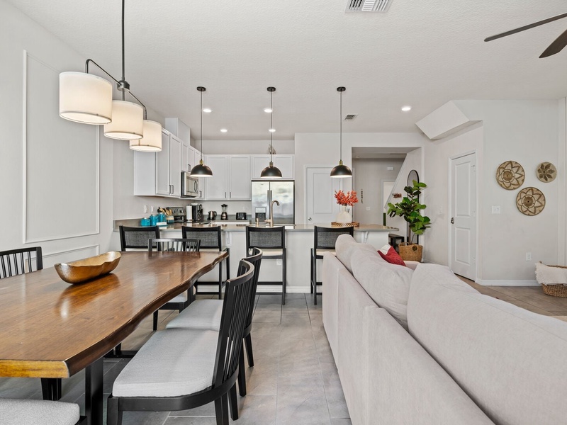 Enjoy open-concept spaces, perfect for gathering with family and friends during the holidays!