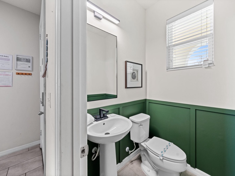 Our home features a convenient guest bathroom for added comfort.