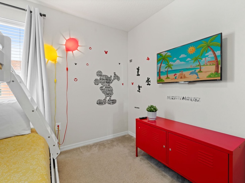 Each bedroom comes with its own TV for your convenience and comfort.