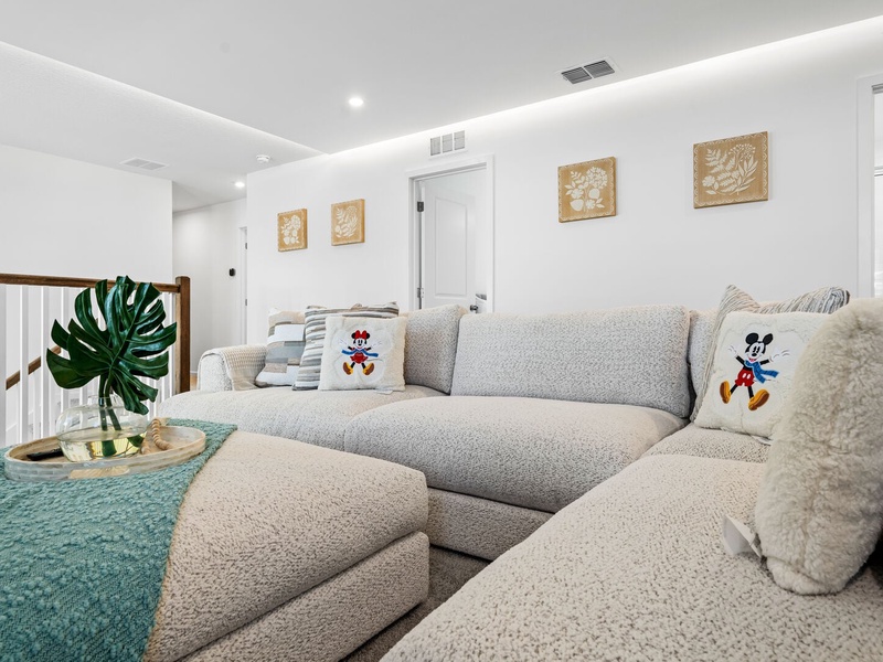 Have a cozy need in our ample plush seating!