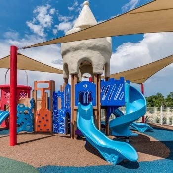 There is also an outdoor playground for endless fun!