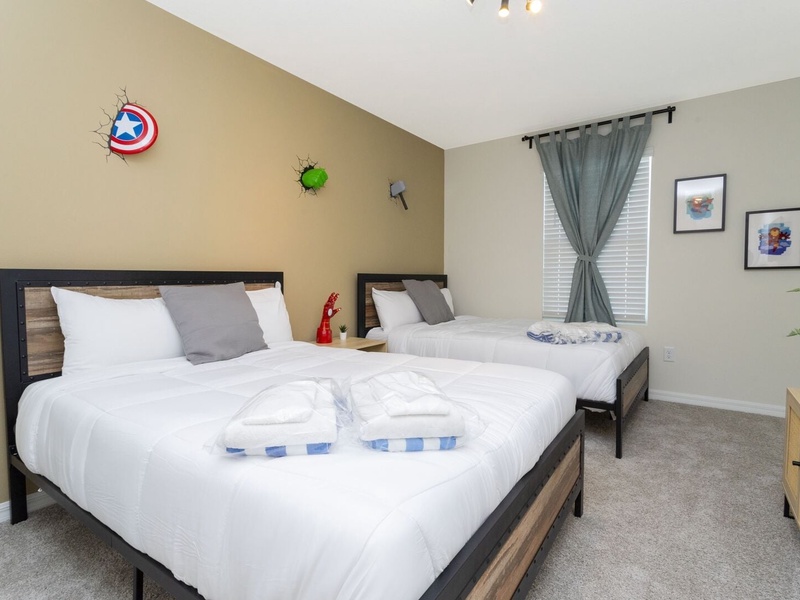 Rest in our high quality beds after a long day at the parks.