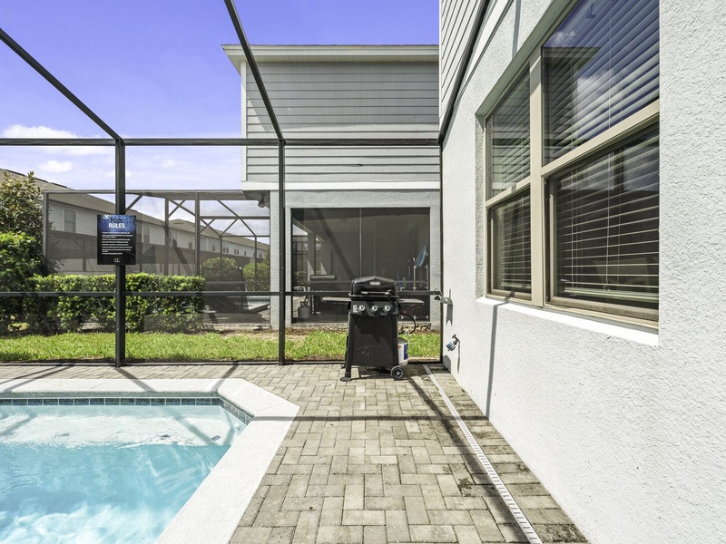 Our outdoor BBQ grill area is ideal for hosting casual cookouts and gatherings.