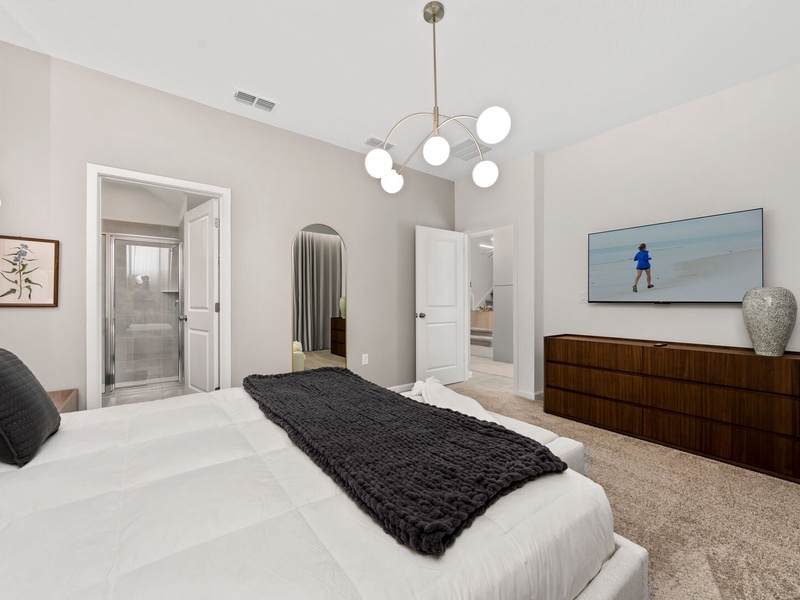 Each bedroom includes its own TV for added comfort and privacy.