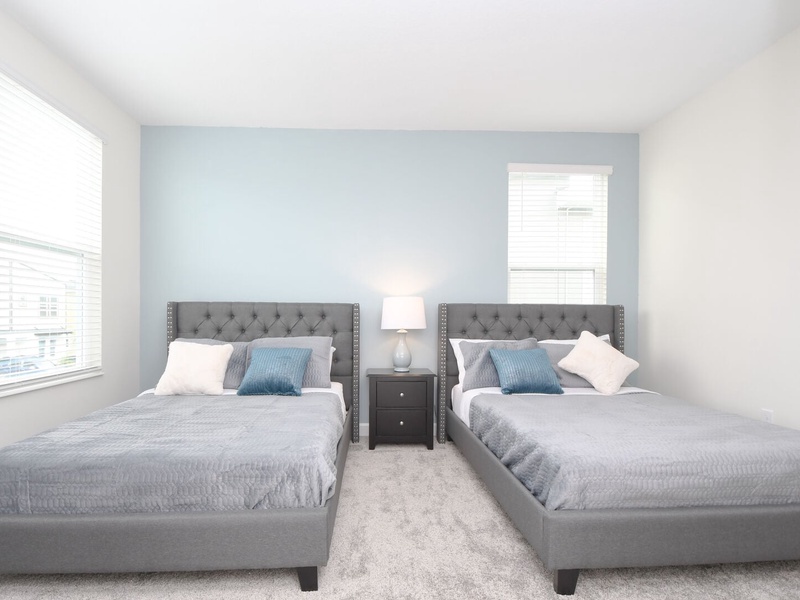 All five bedrooms are comfortably furnished.