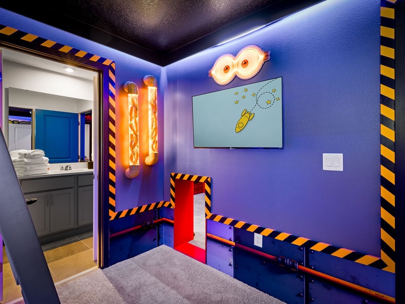 Each bedroom includes its own TV for added comfort and privacy.