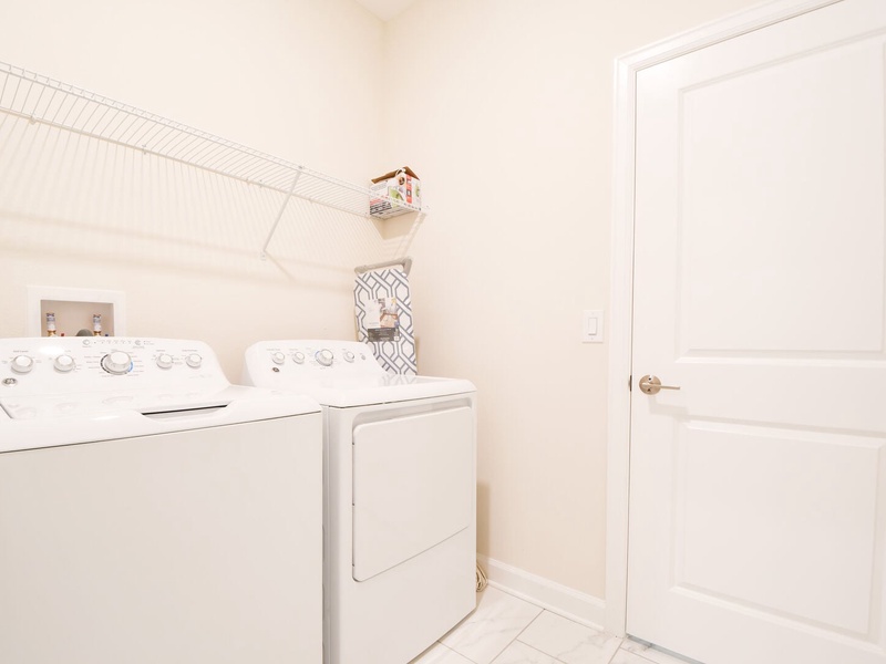 Need to do laundry? There is a washer and dryer at the unit.