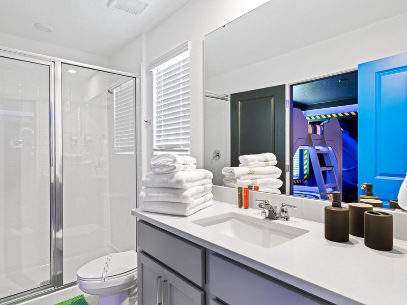 Beautiful high quality bathrooms.