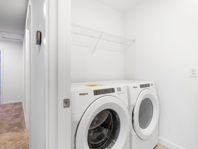 Need to do laundry? There is a washer and dryer at the unit.